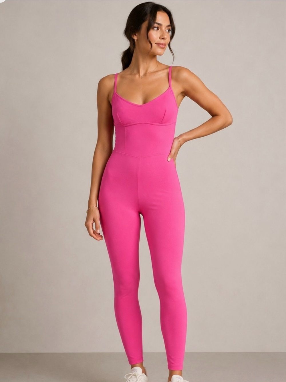 🩷JoyLab Pink Sleeveless Jumpsuit - Picture 1 of 10